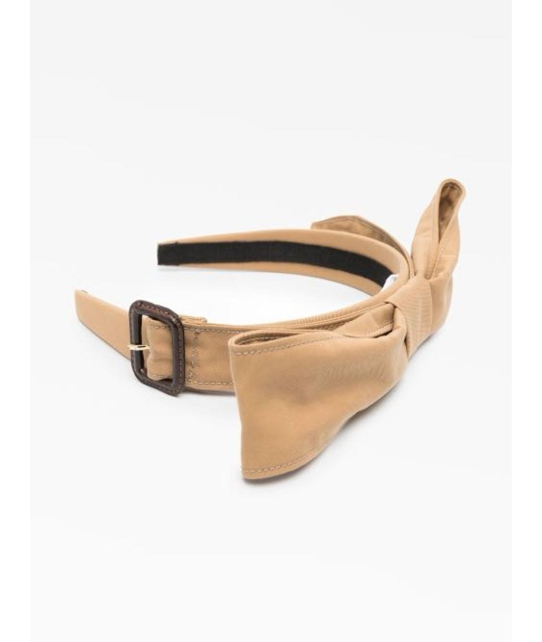 BOUTIQUE MOSCHINO Бежевый ободок, фото 2