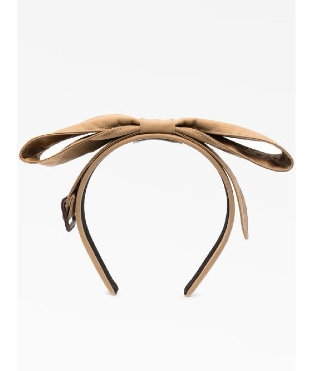 BOUTIQUE MOSCHINO Бежевый ободок, фото 4