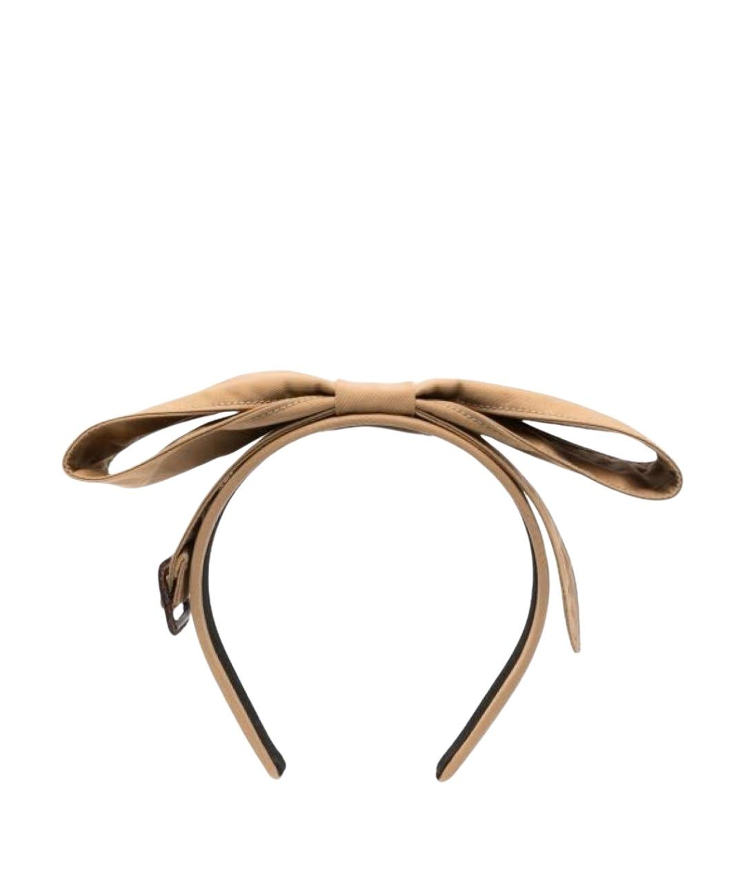 BOUTIQUE MOSCHINO Бежевый ободок, фото 1