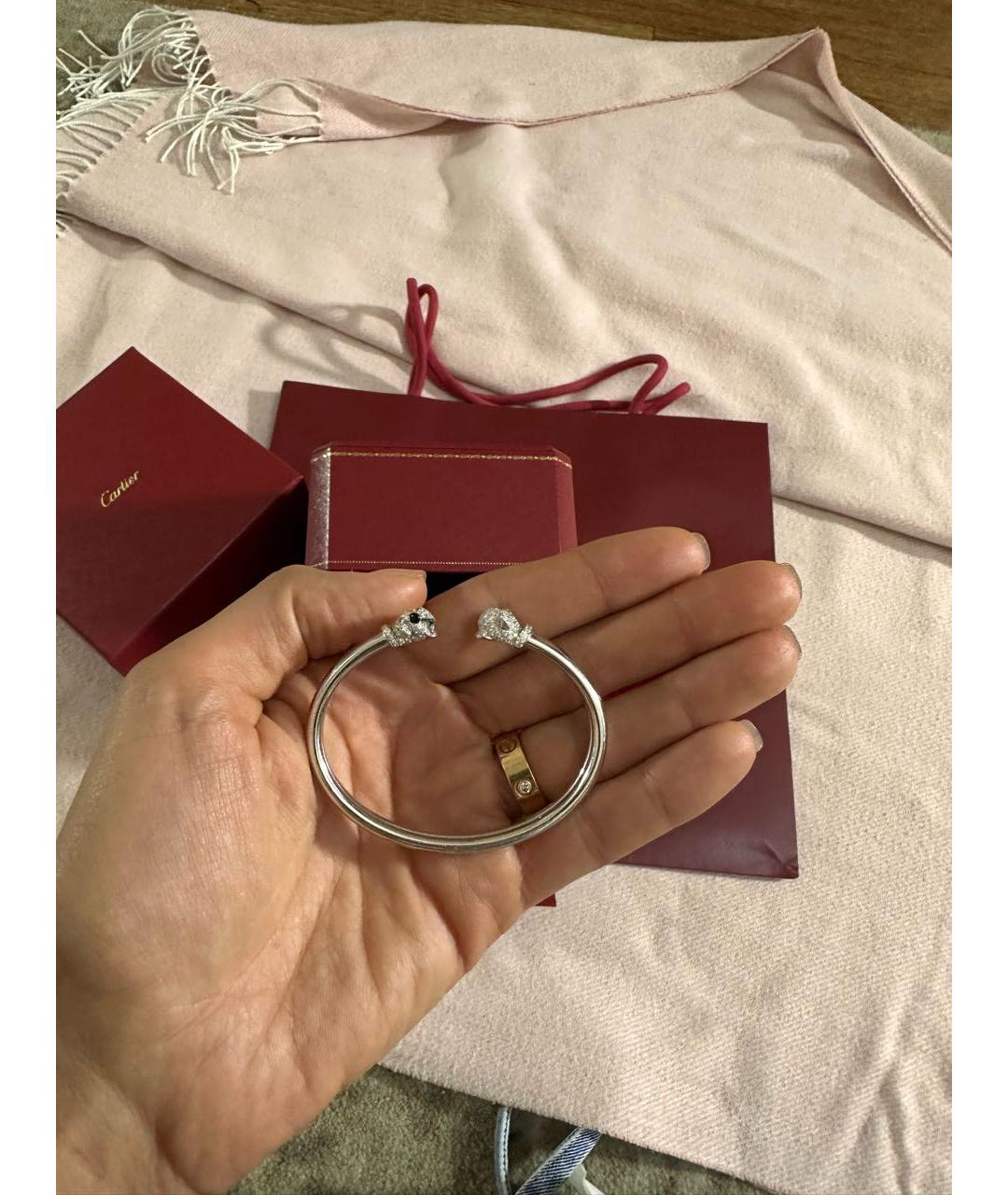 CARTIER Белый браслет из белого золота, фото 5