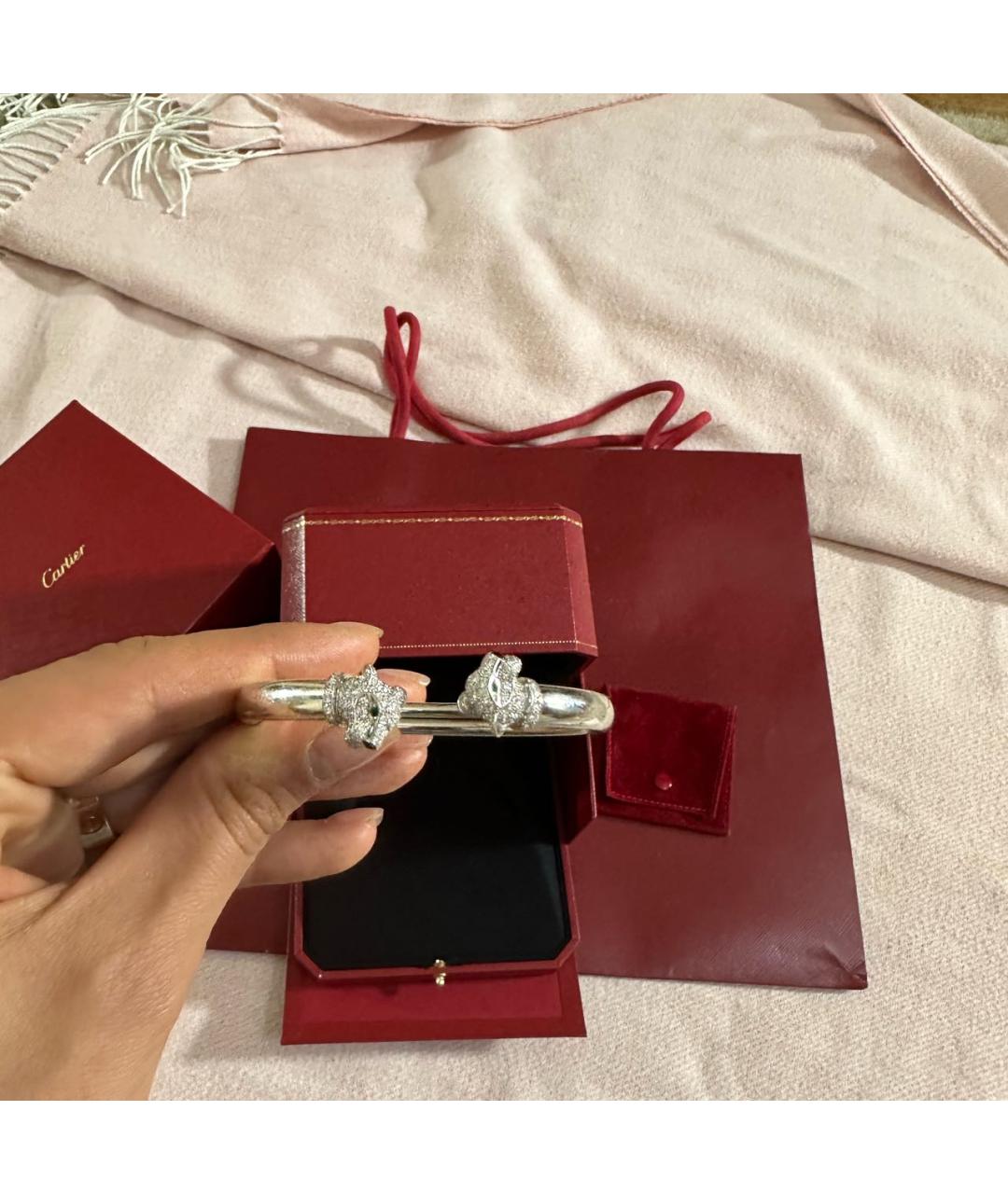 CARTIER Белый браслет из белого золота, фото 6