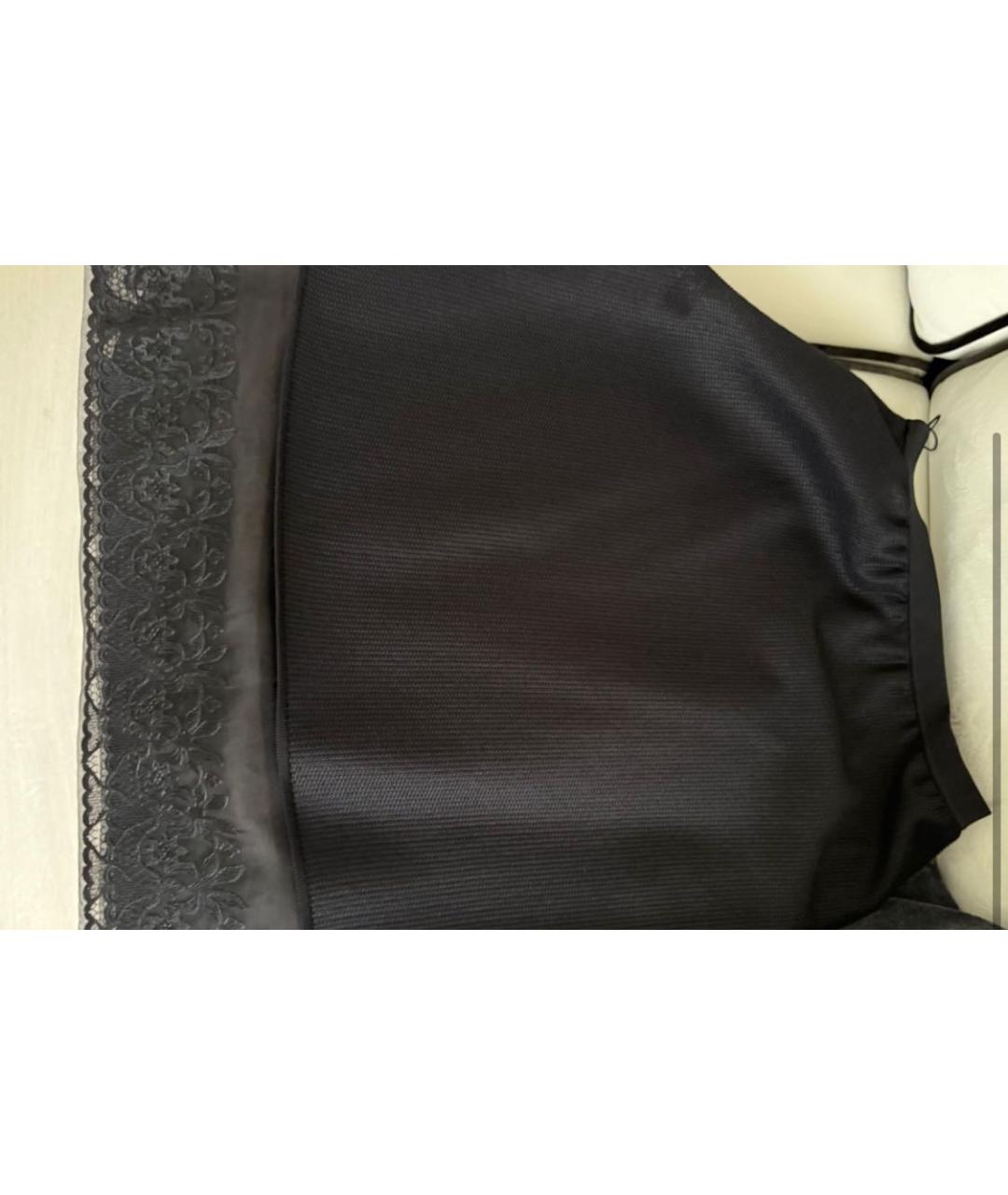 CHRISTIAN DIOR Черная вискозная юбка миди, фото 6