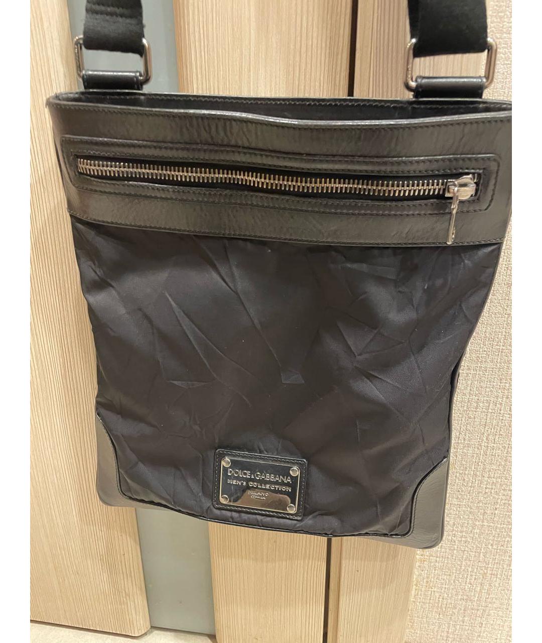 DOLCE&GABBANA Черная барсетка, фото 6