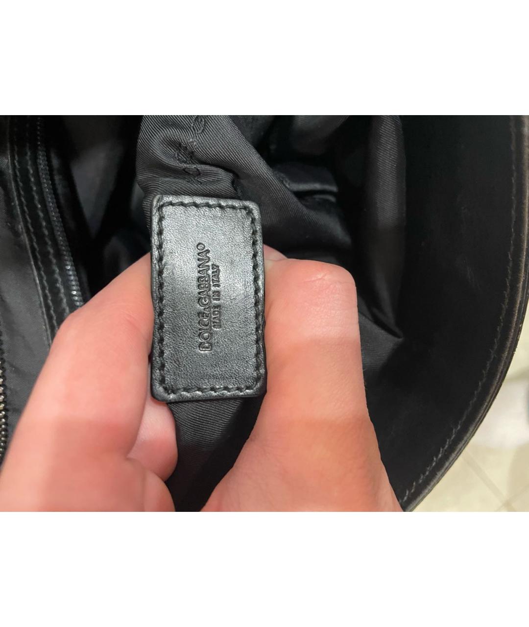 DOLCE&GABBANA Черная барсетка, фото 5