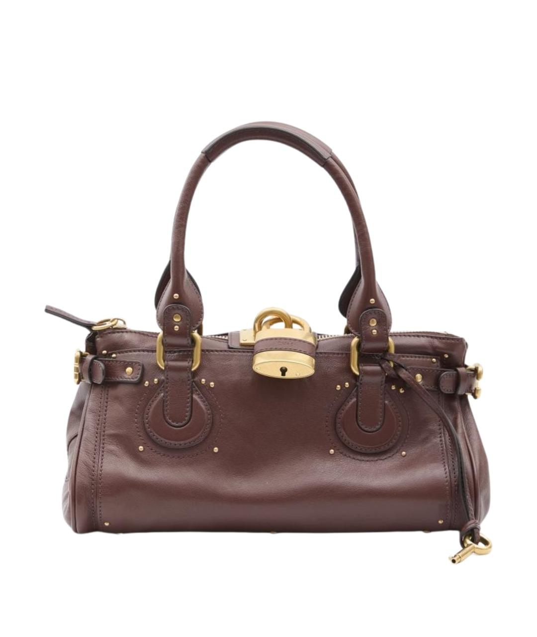 CHLOE Коричневая кожаная сумка тоут, фото 1