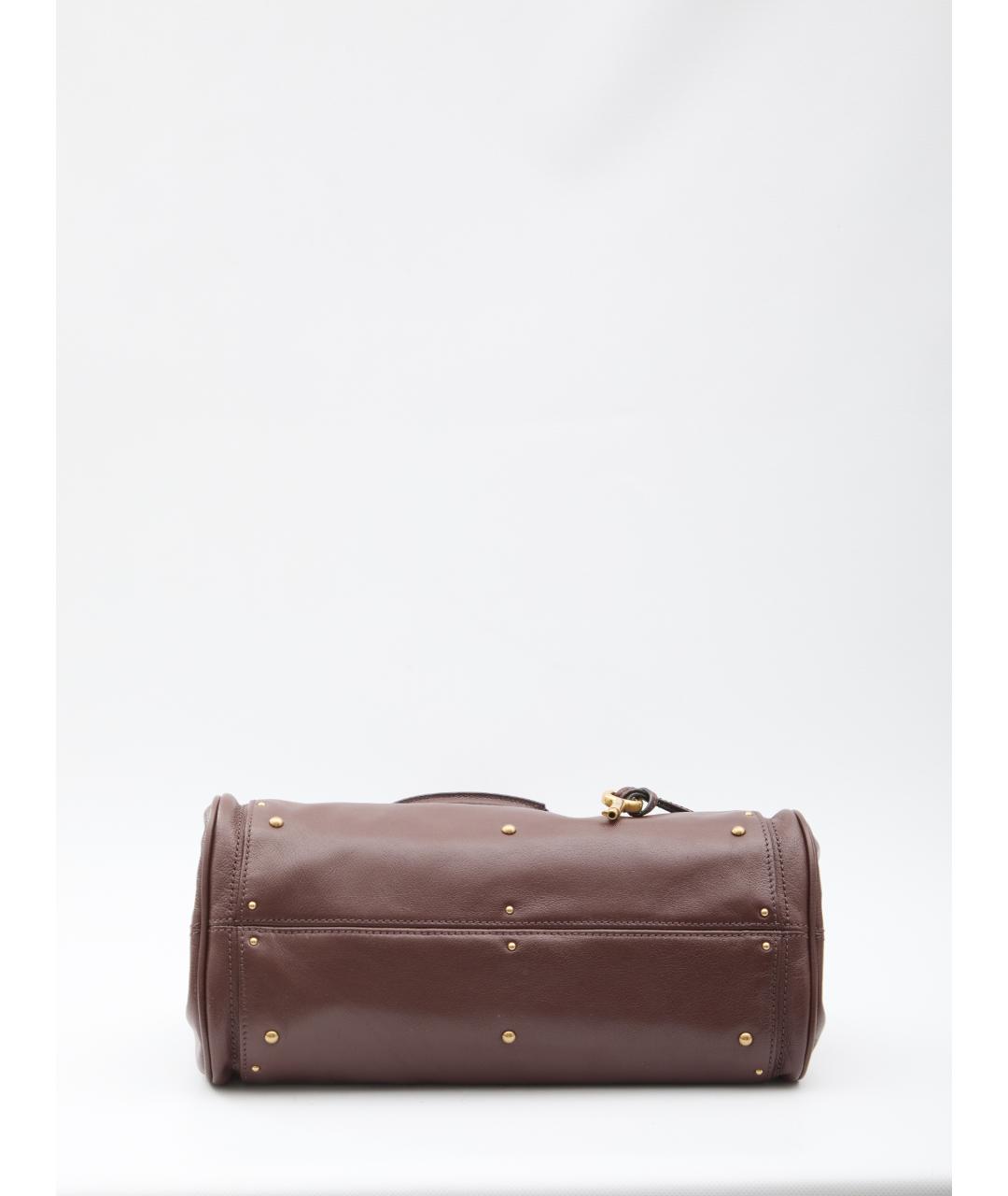 CHLOE Коричневая кожаная сумка тоут, фото 3