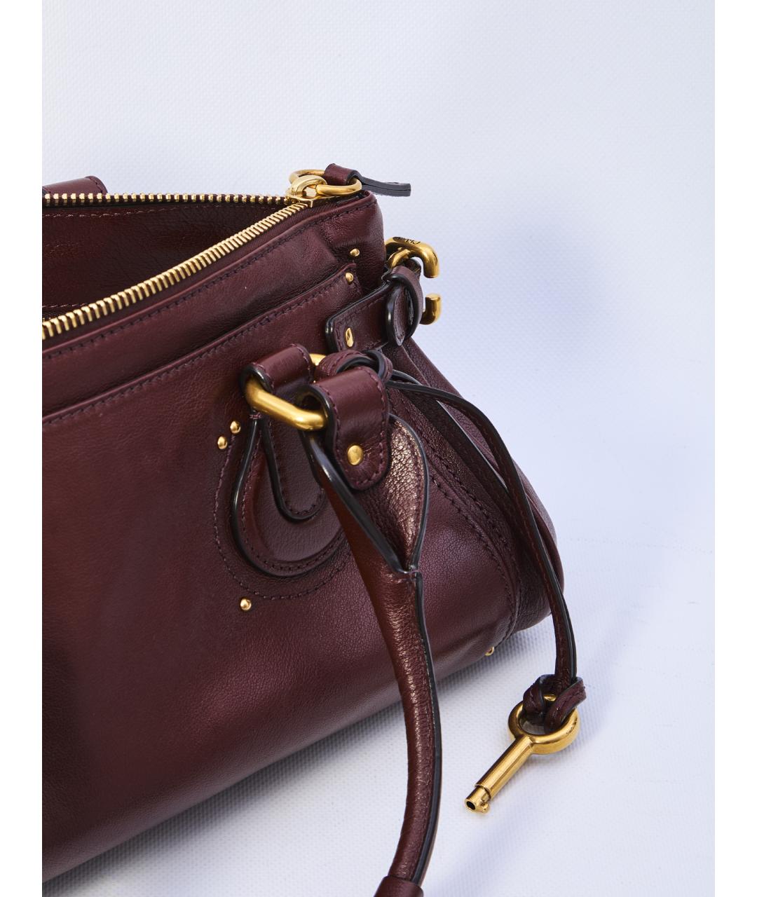 CHLOE Коричневая кожаная сумка тоут, фото 4