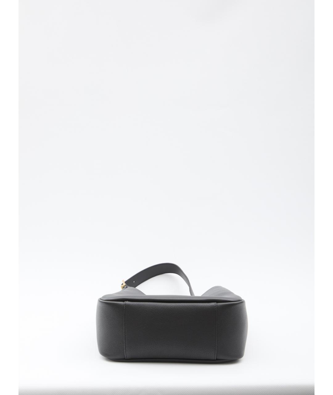 SAINT LAURENT Черная кожаная сумка через плечо, фото 3