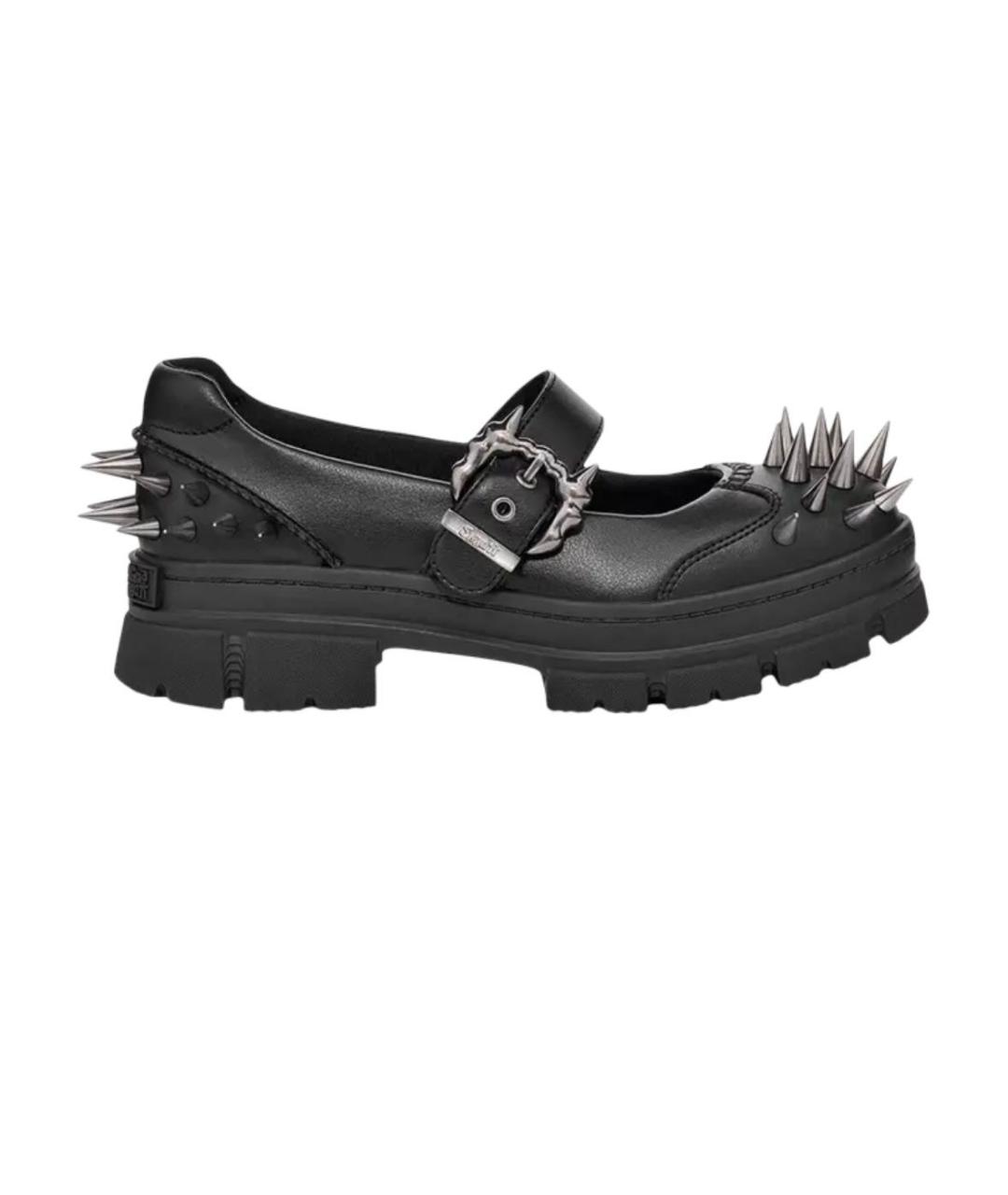 UGG AUSTRALIA Черные кожаные ботинки, фото 1