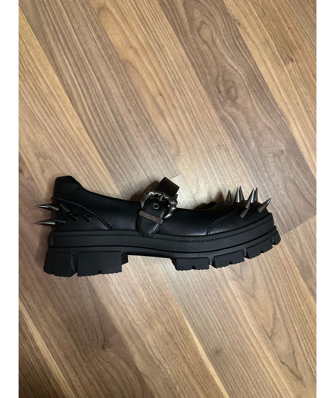 UGG AUSTRALIA Черные кожаные ботинки, фото 2