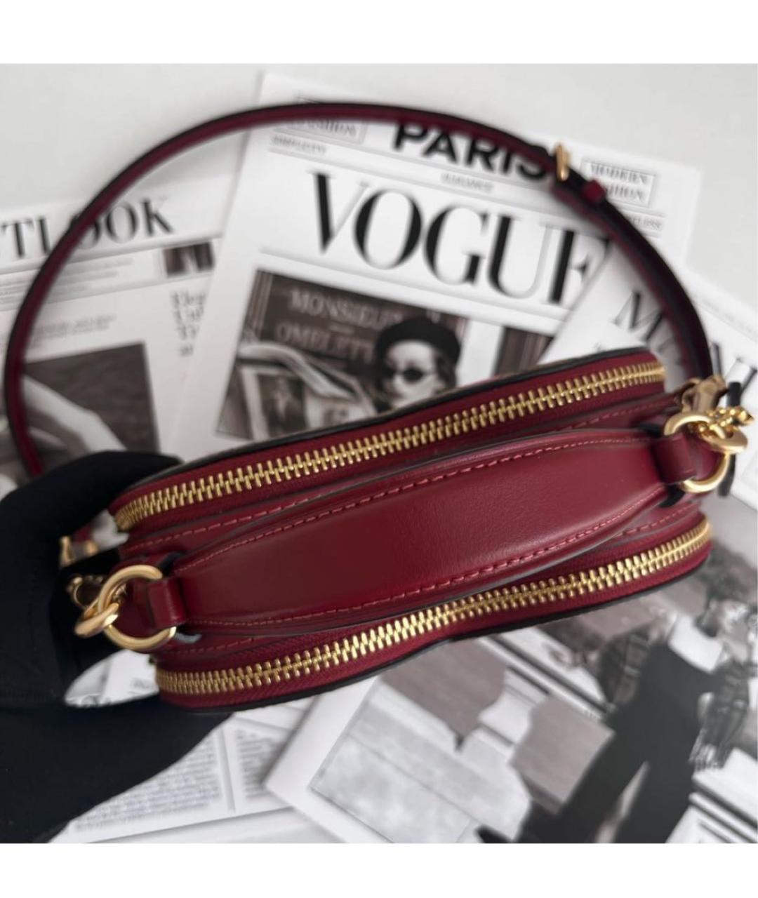 COACH Коричневая кожаная сумка через плечо, фото 7