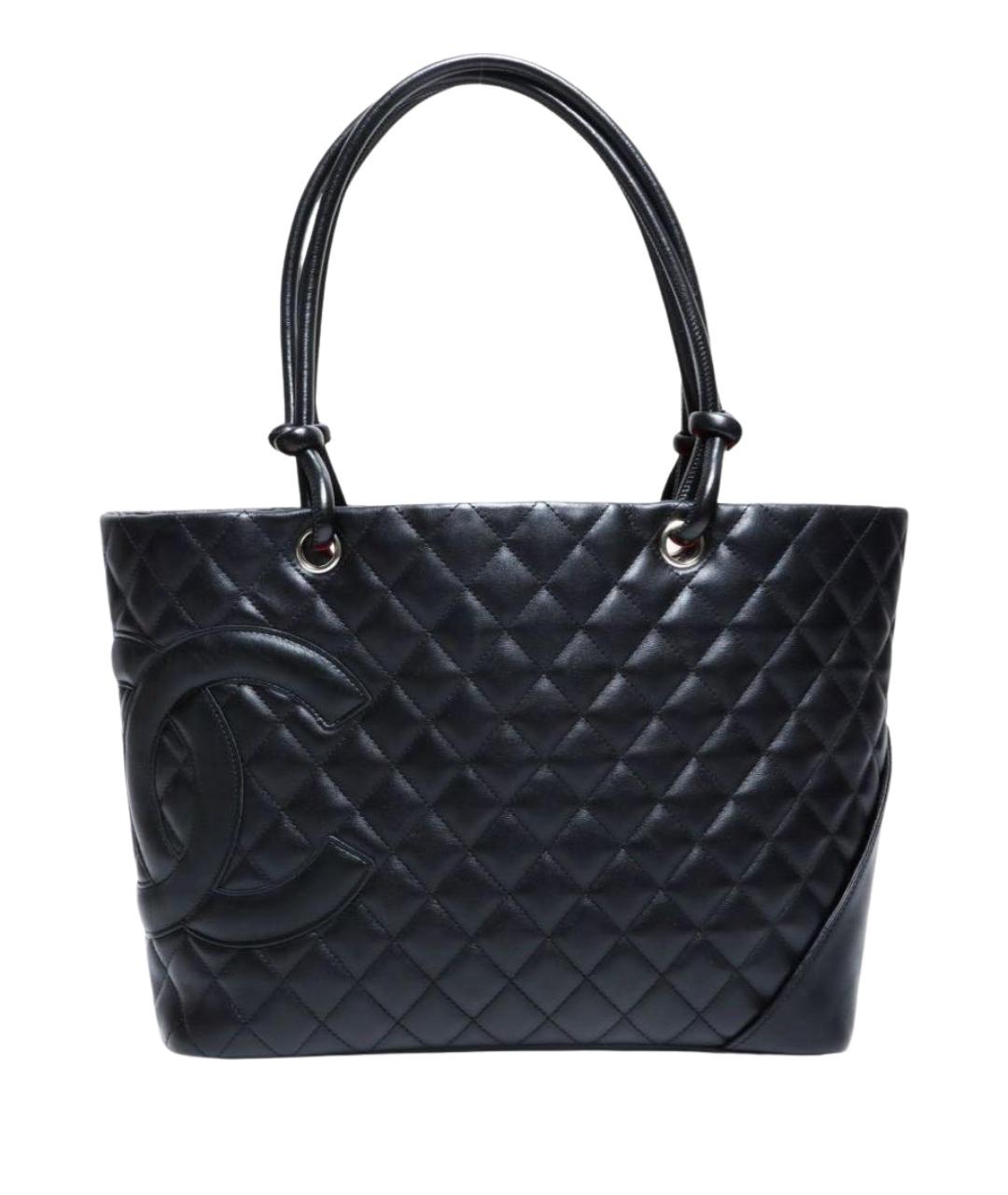 CHANEL Черная кожаная сумка тоут, фото 1