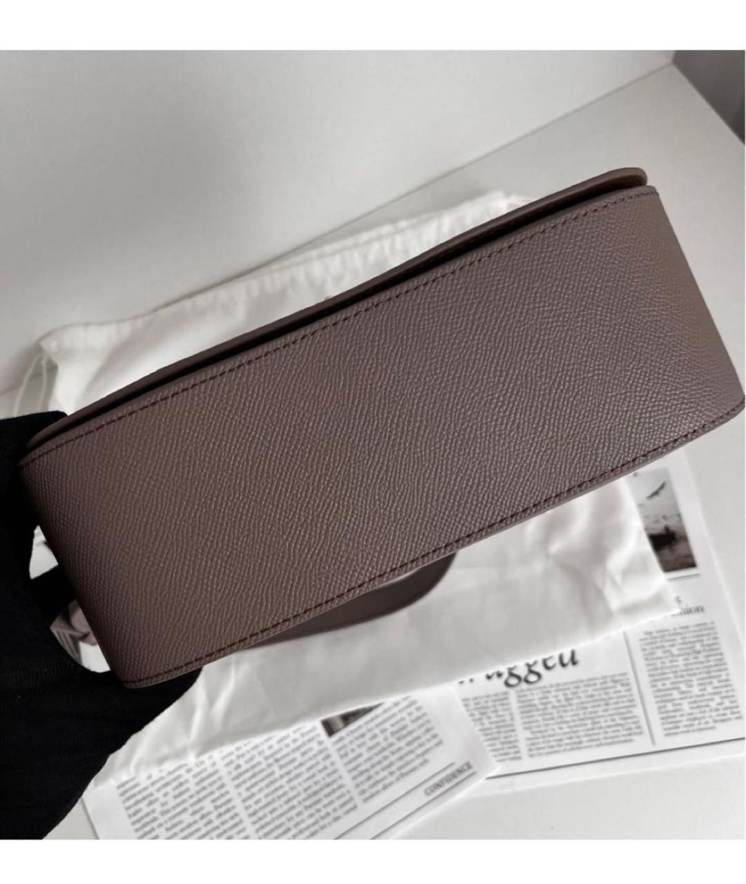 FURLA Бежевая кожаная сумка через плечо, фото 7