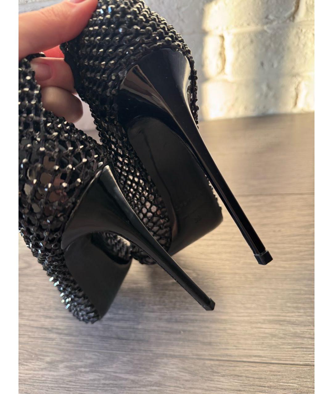 LE SILLA Черные текстильные ботильоны, фото 7
