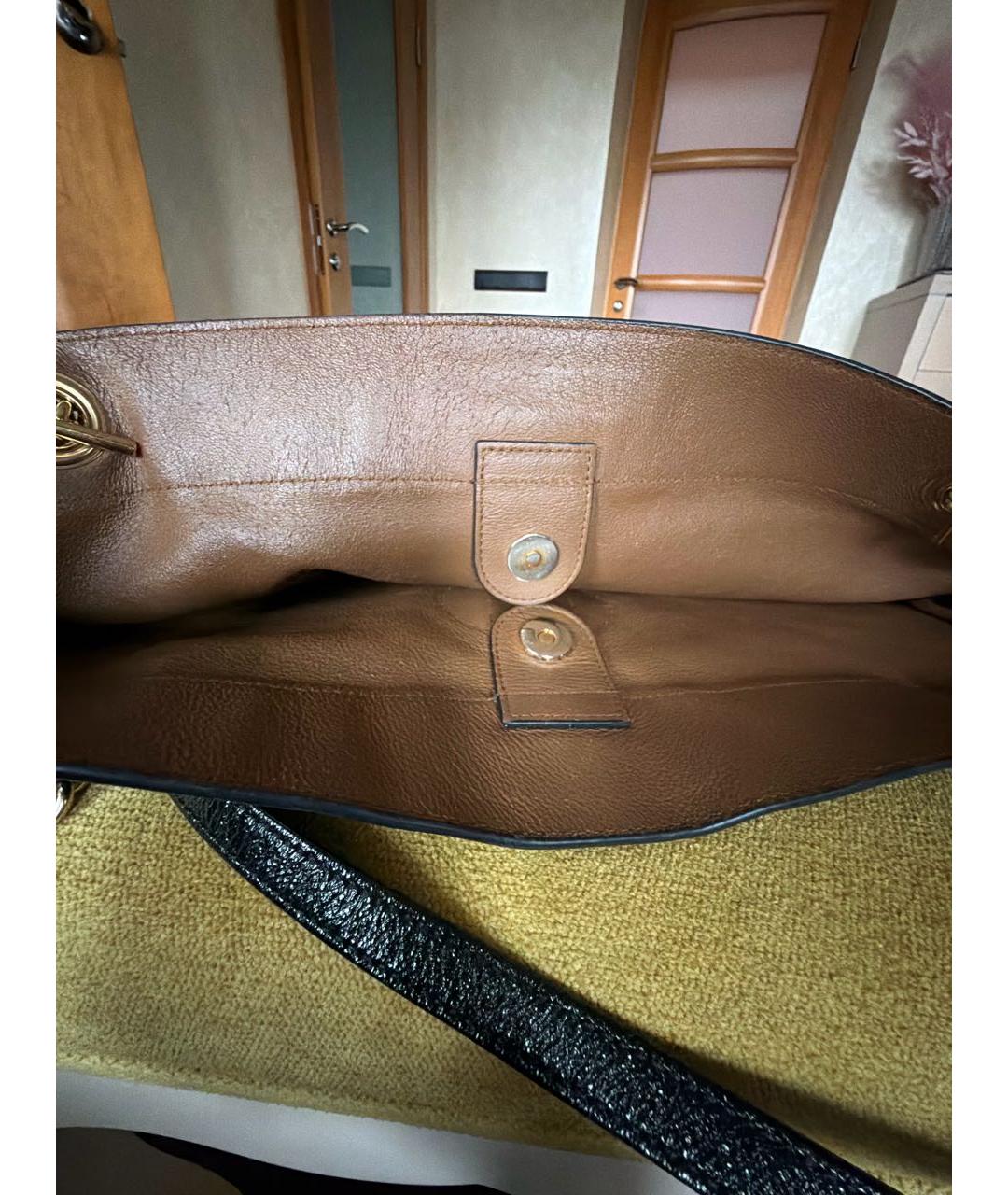 GUCCI Коричневая замшевая сумка тоут, фото 3