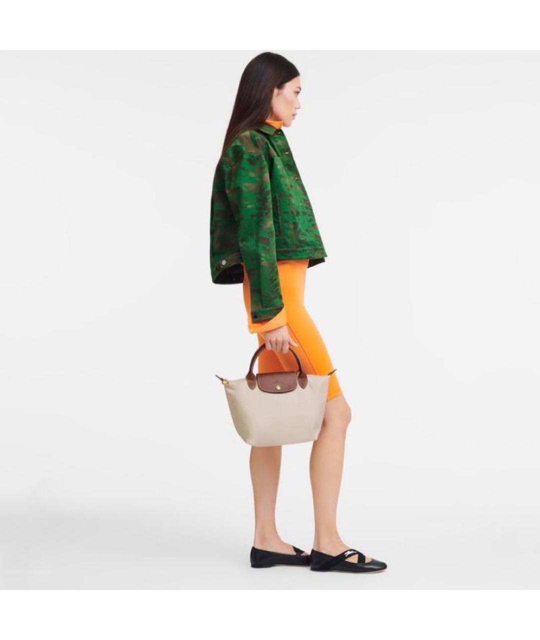 LONGCHAMP Бежевая сумка тоут, фото 5