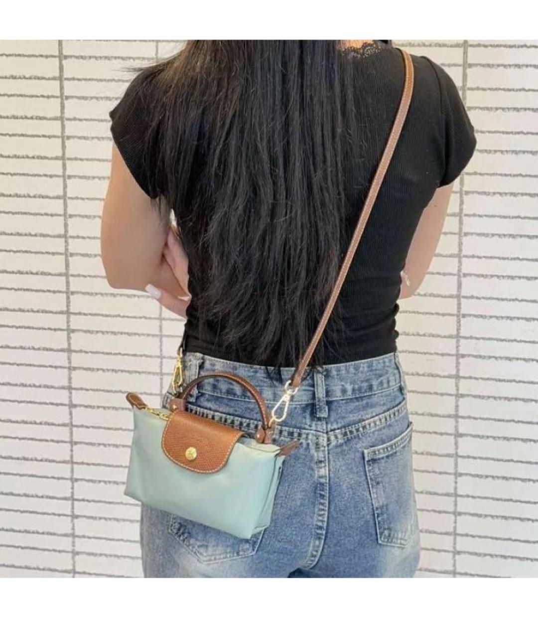 LONGCHAMP Зеленая сумка с короткими ручками, фото 7