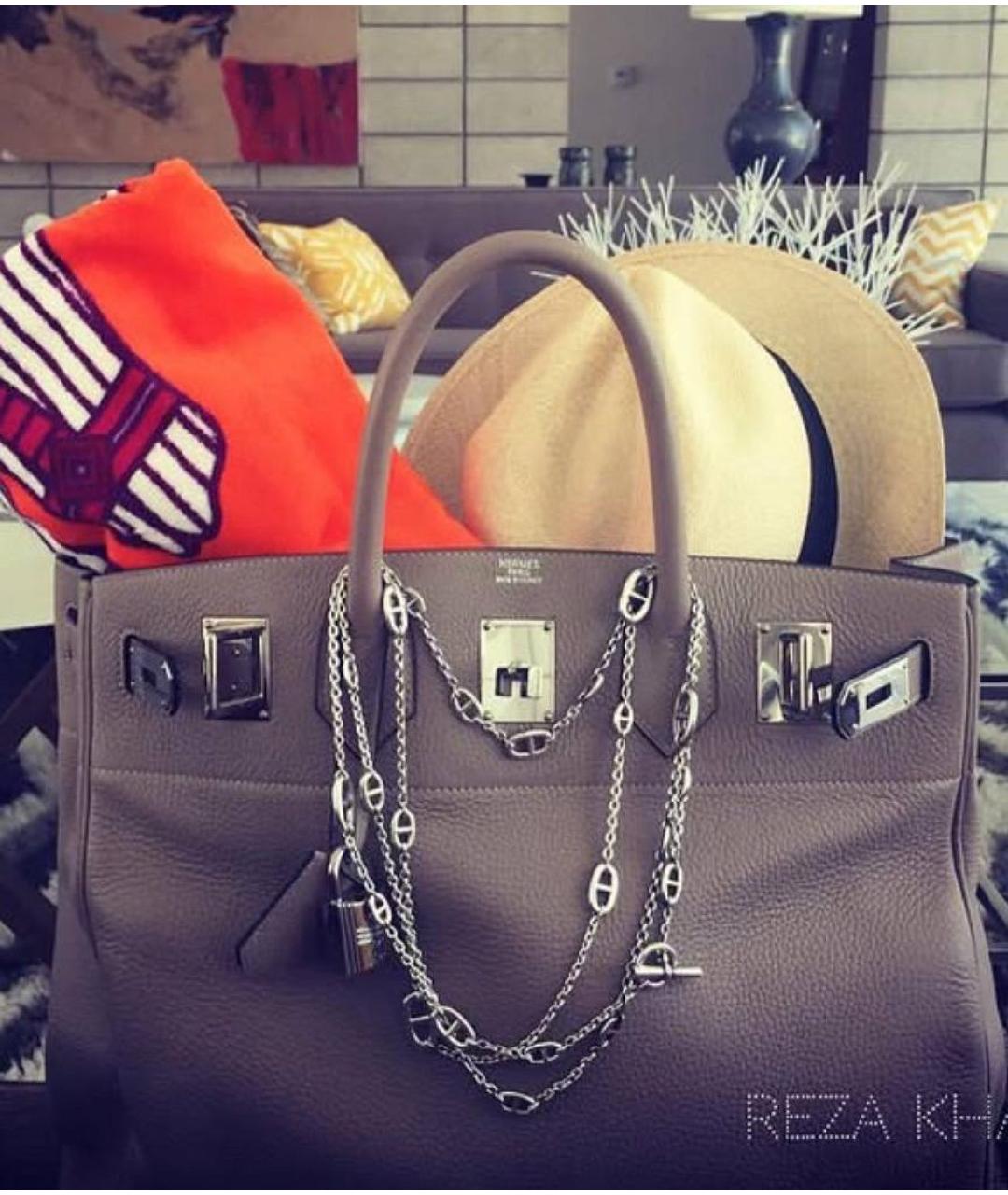 HERMES Серебряное серебряное колье, фото 6