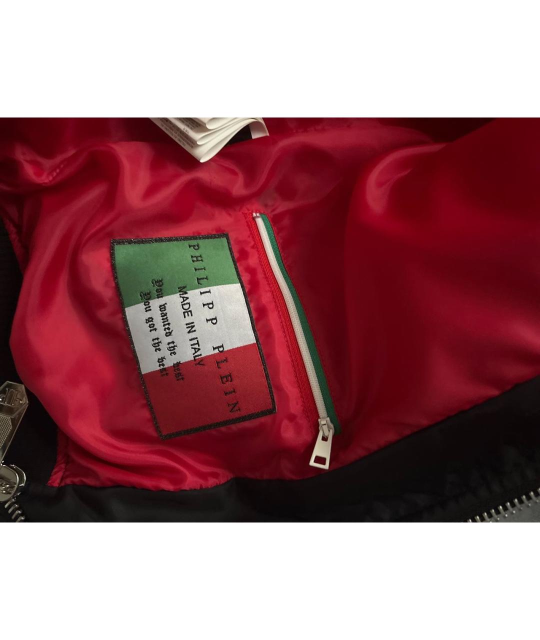 PHILIPP PLEIN Черная атласная куртка, фото 4