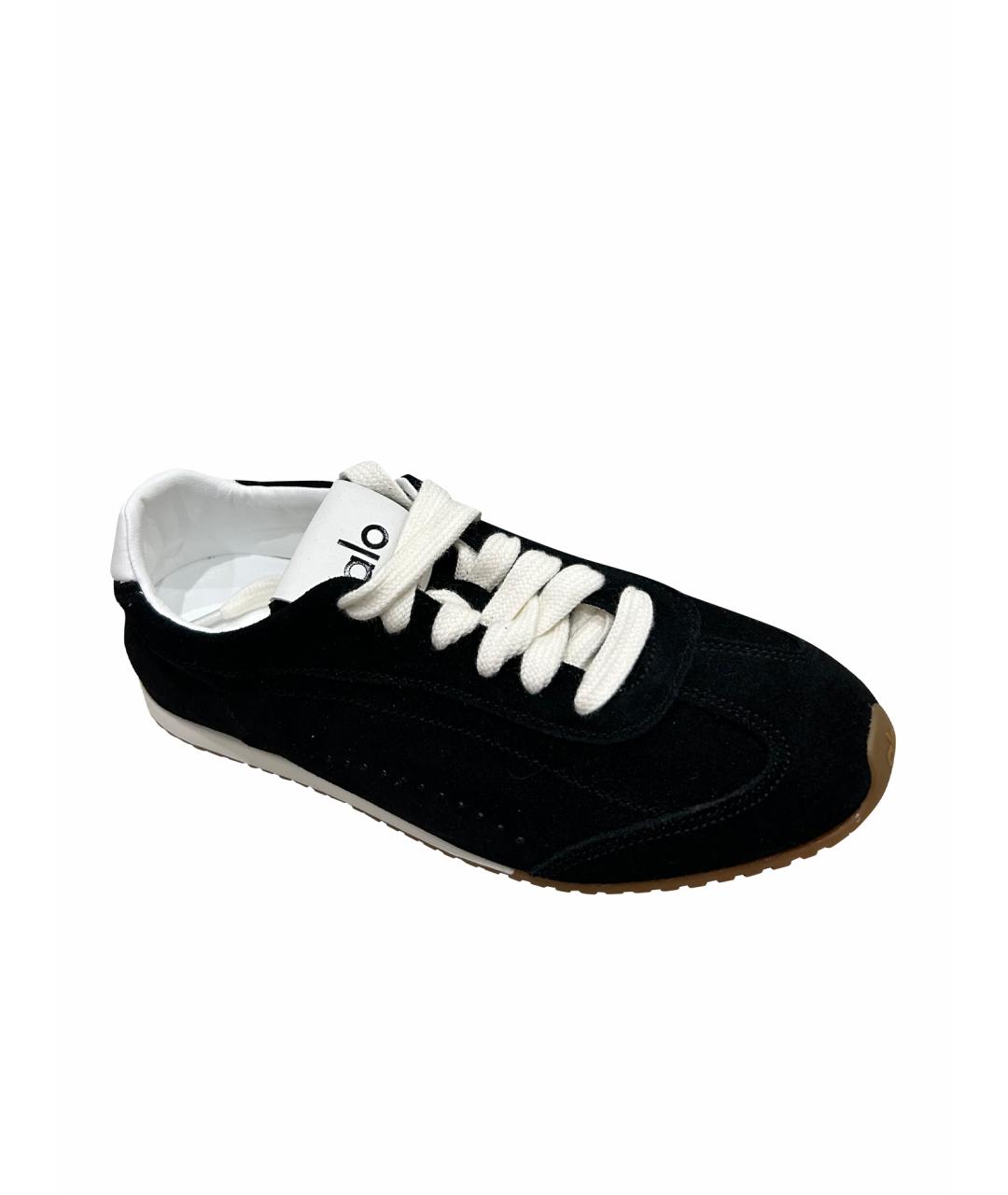 ALO YOGA Черные замшевые кеды, фото 1