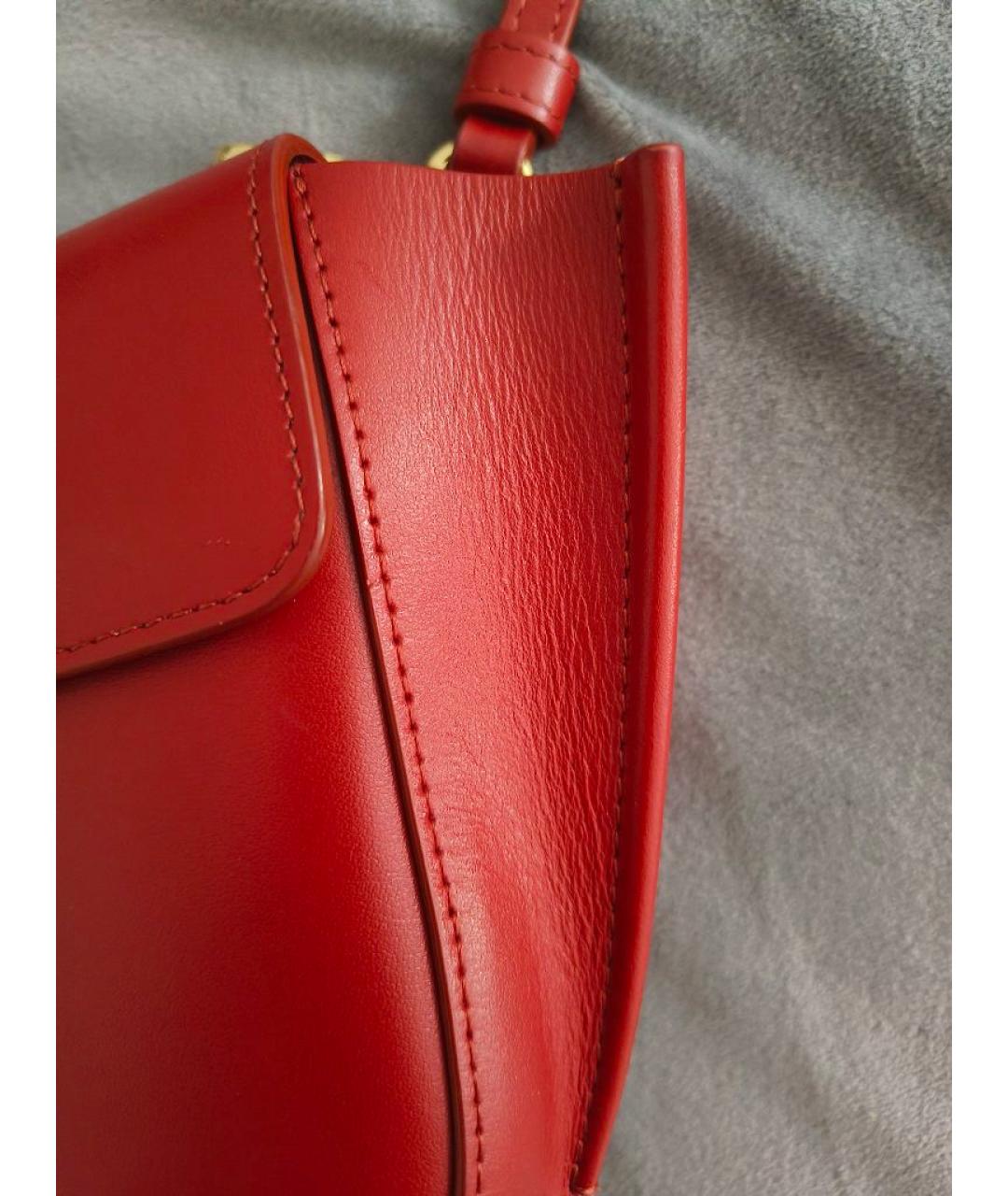 WANDLER Бордовая кожаная сумка через плечо, фото 4