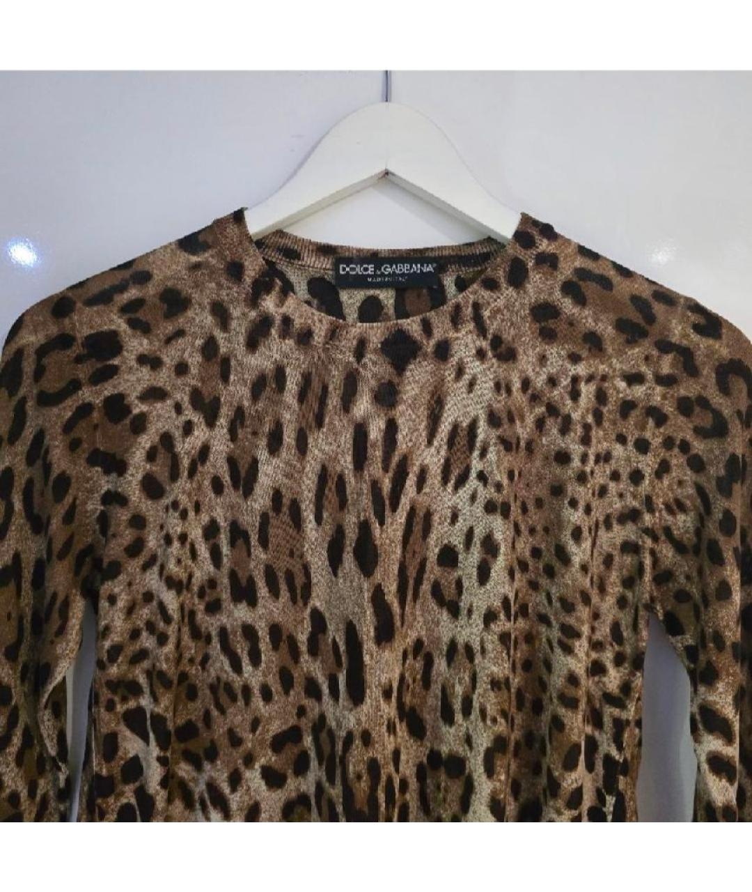 DOLCE&GABBANA Мульти шелковый джемпер / свитер, фото 3