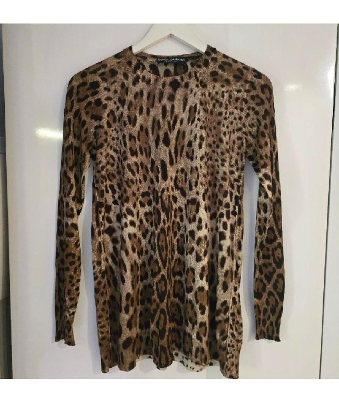 DOLCE&GABBANA Мульти шелковый джемпер / свитер, фото 5