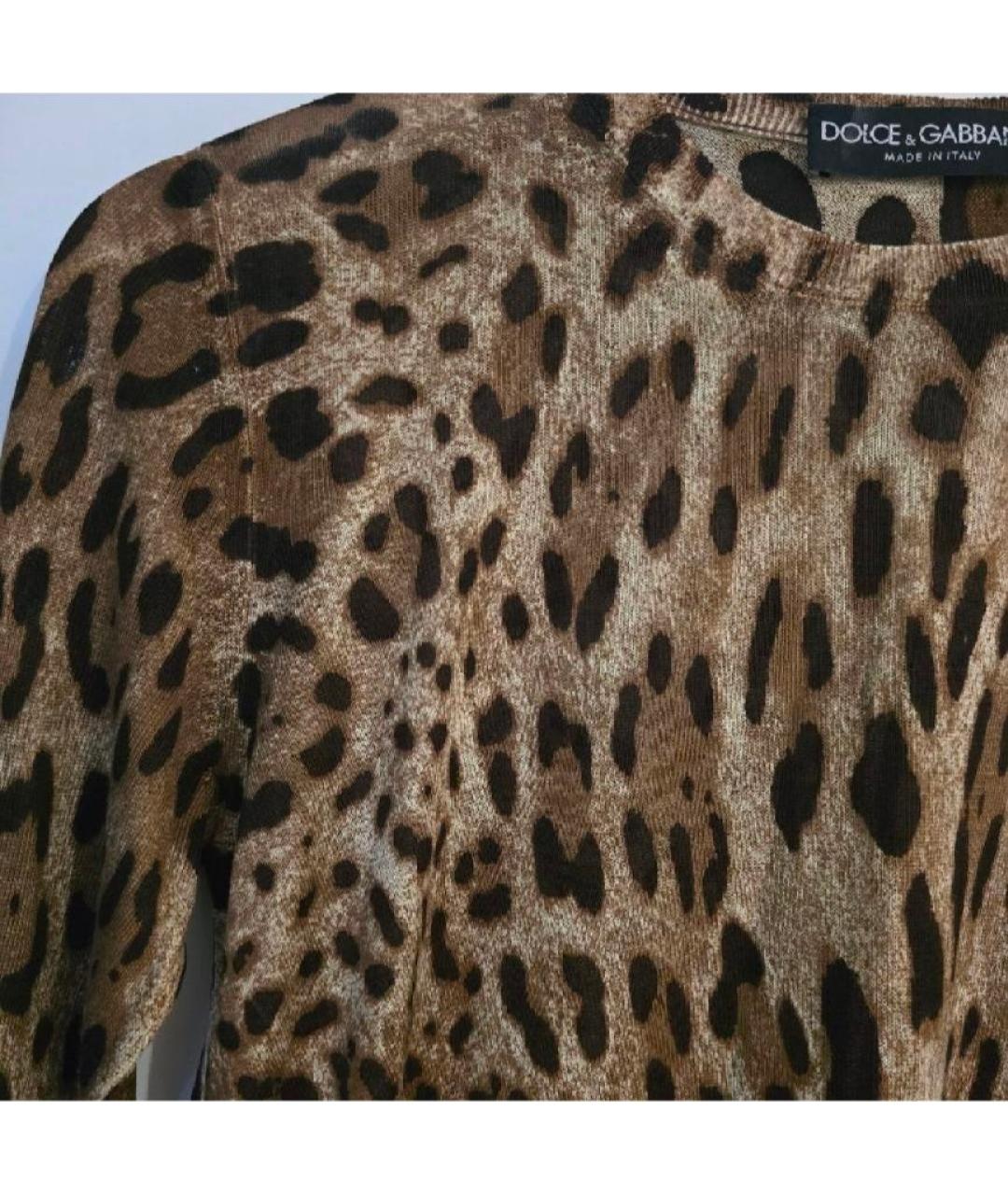 DOLCE&GABBANA Мульти шелковый джемпер / свитер, фото 4