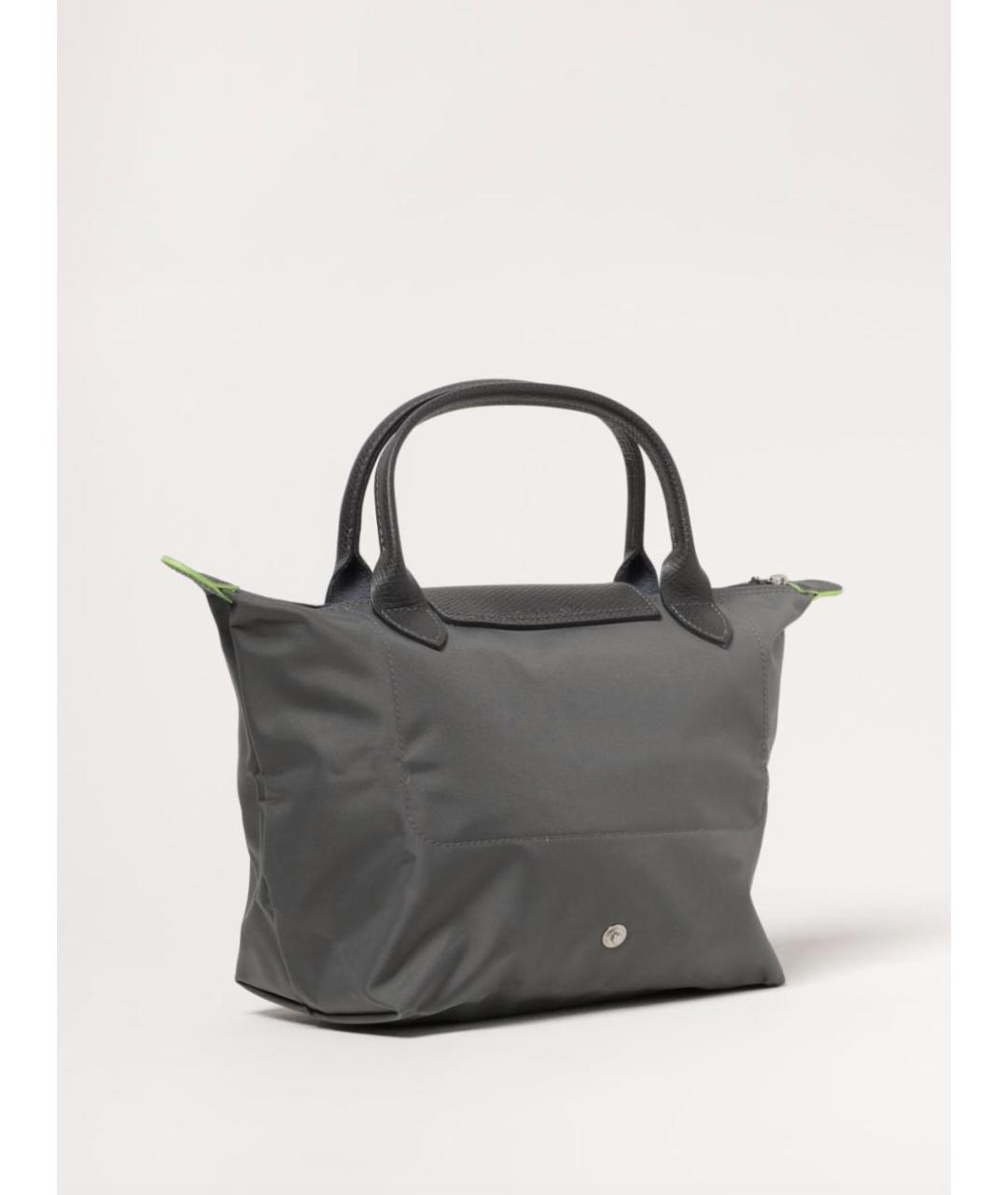 LONGCHAMP Серая тканевая сумка тоут, фото 2