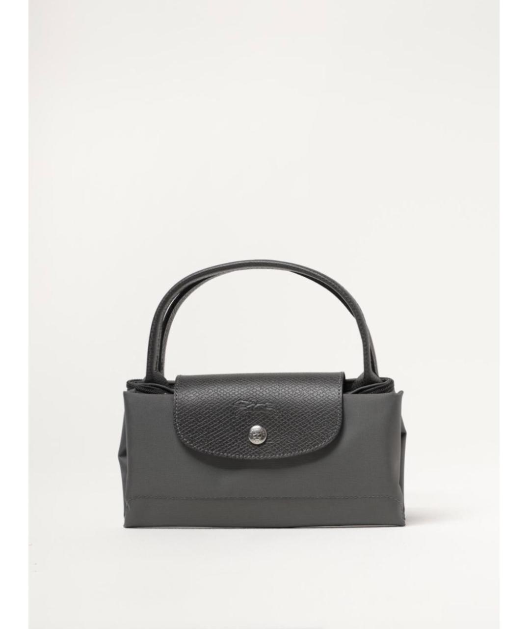 LONGCHAMP Серая тканевая сумка тоут, фото 4