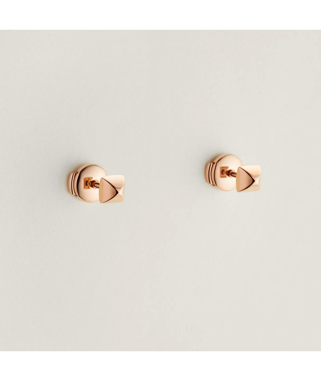 HERMES Золотые серьги из розового золота, фото 3