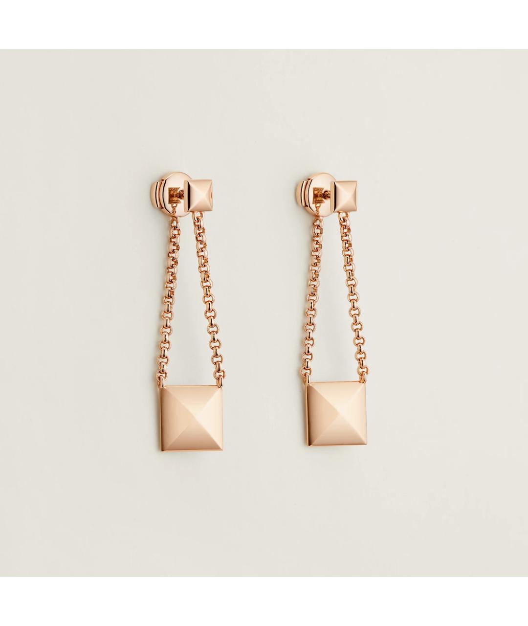 HERMES Золотые серьги из розового золота, фото 3