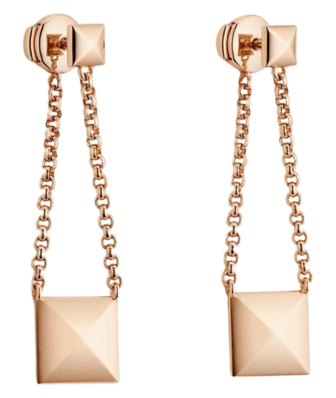HERMES Золотые серьги из розового золота, фото 1