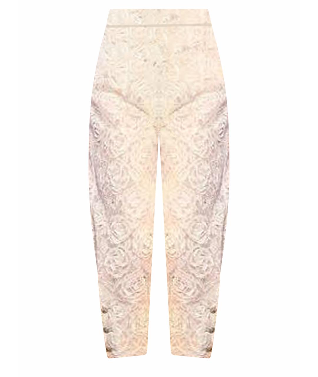 CHANEL Белые хлопковые брюки узкие, фото 1