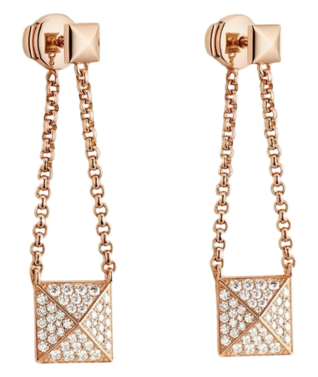 HERMES Золотые серьги из розового золота, фото 1