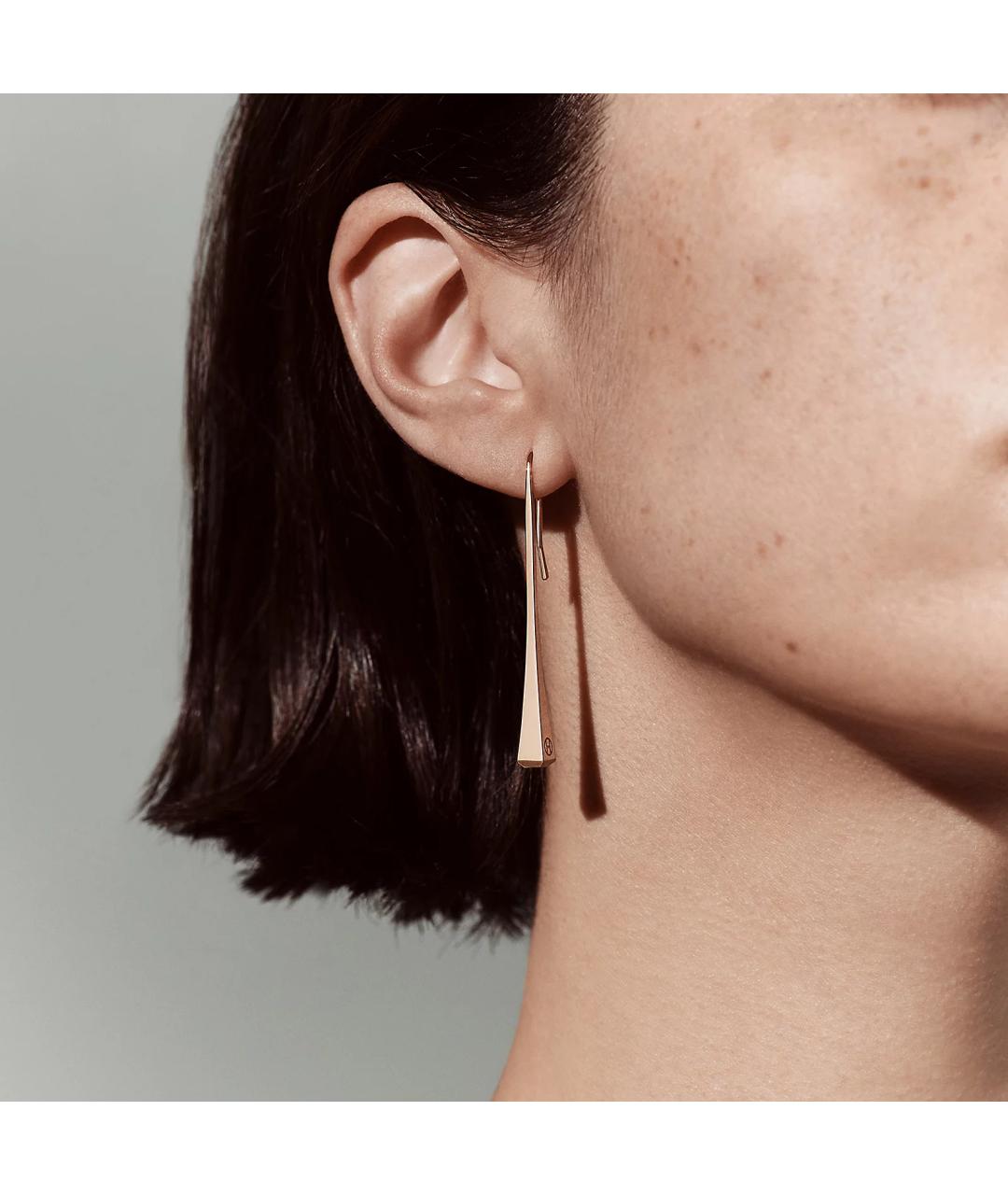 HERMES Золотые серьги из розового золота, фото 2