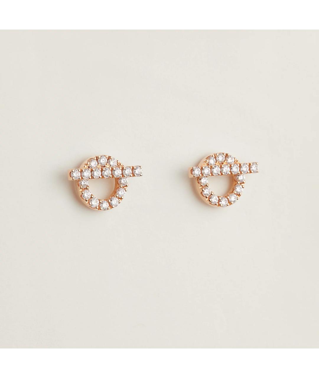 HERMES Золотые серьги из розового золота, фото 3