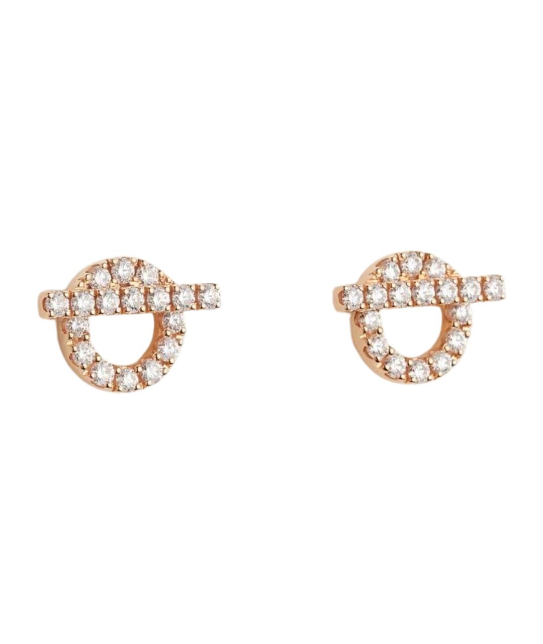 HERMES Золотые серьги из розового золота, фото 1