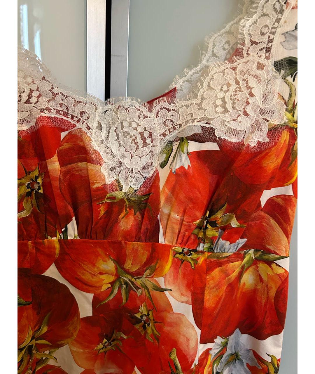 DOLCE&GABBANA Красная хлопковая блузы, фото 3