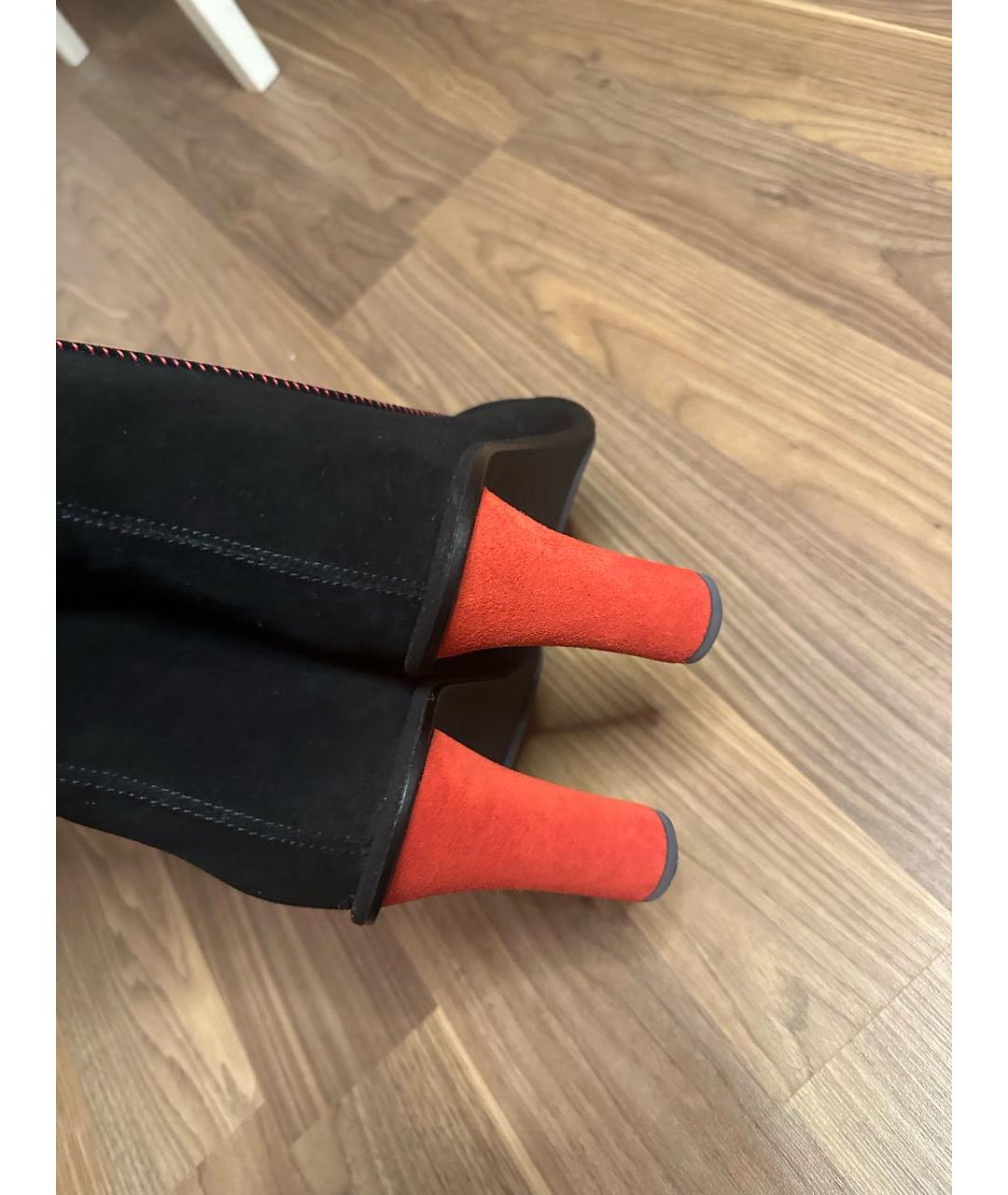 UGG AUSTRALIA Черные кожаные сапоги, фото 4