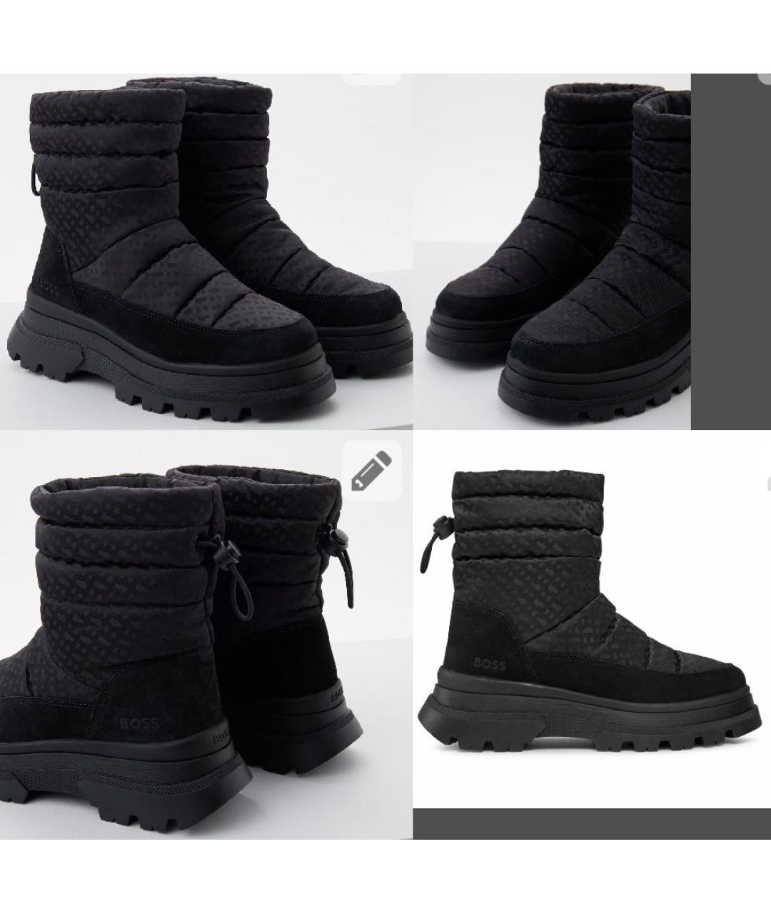 HUGO BOSS Черные высокие ботинки, фото 5