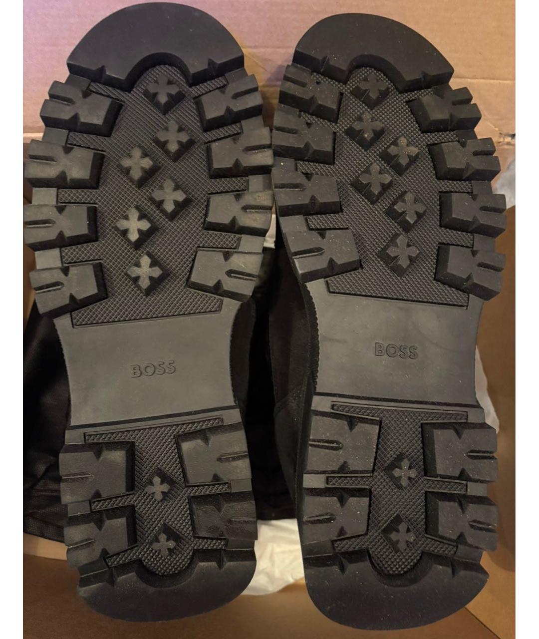 HUGO BOSS Черные высокие ботинки, фото 7