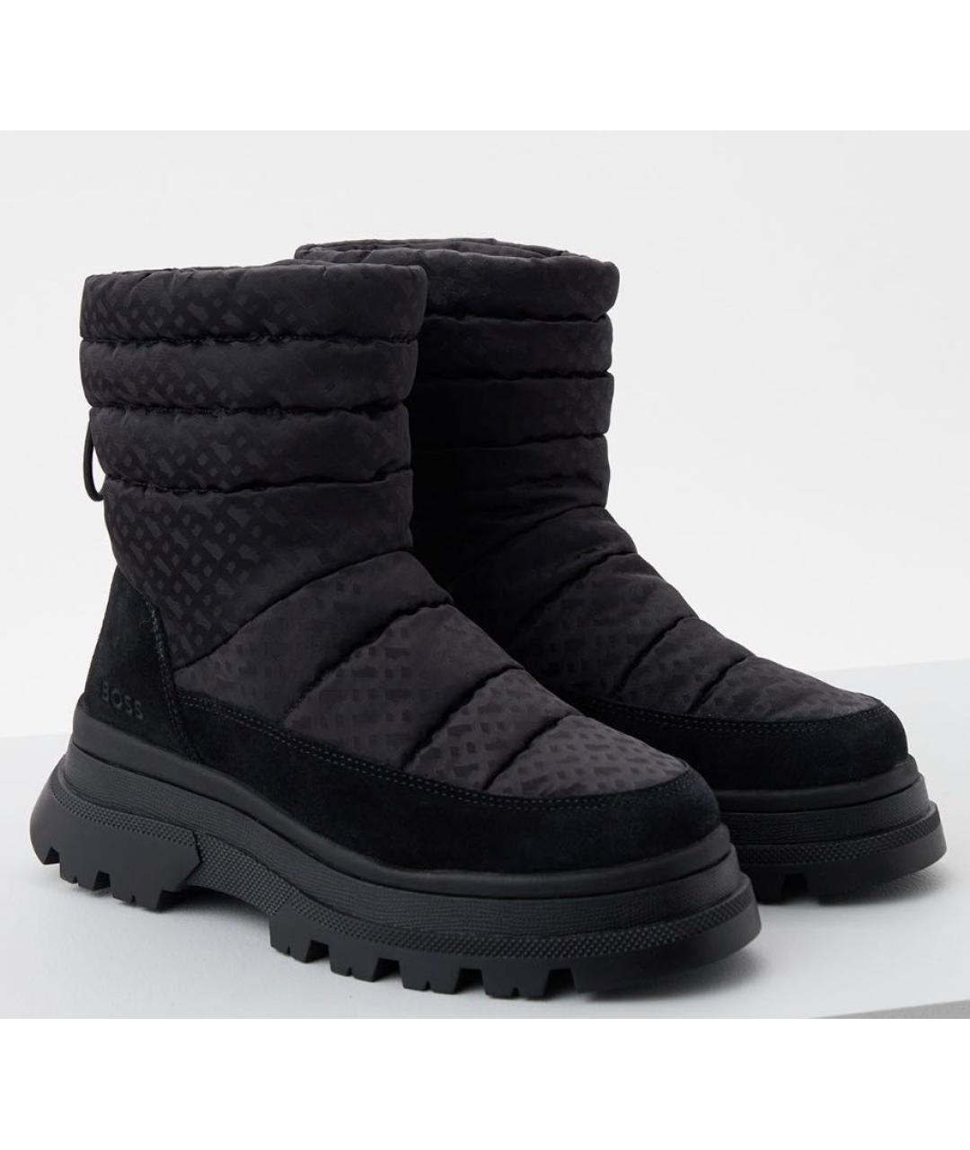 HUGO BOSS Черные высокие ботинки, фото 2