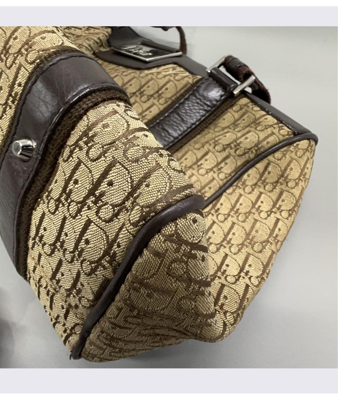 CHRISTIAN DIOR Бежевая сумка с короткими ручками, фото 6