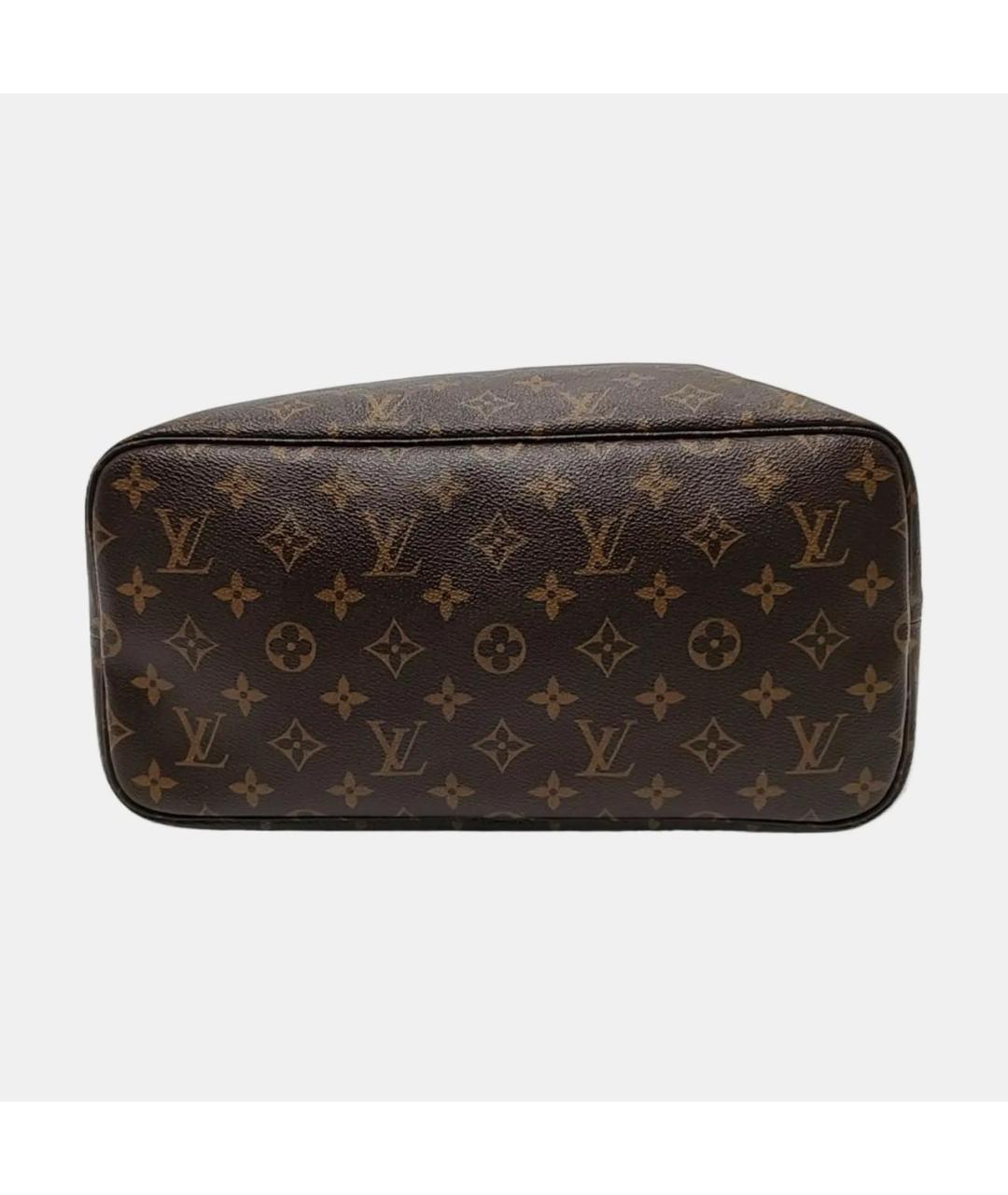 LOUIS VUITTON Коричневая кожаная сумка тоут, фото 5