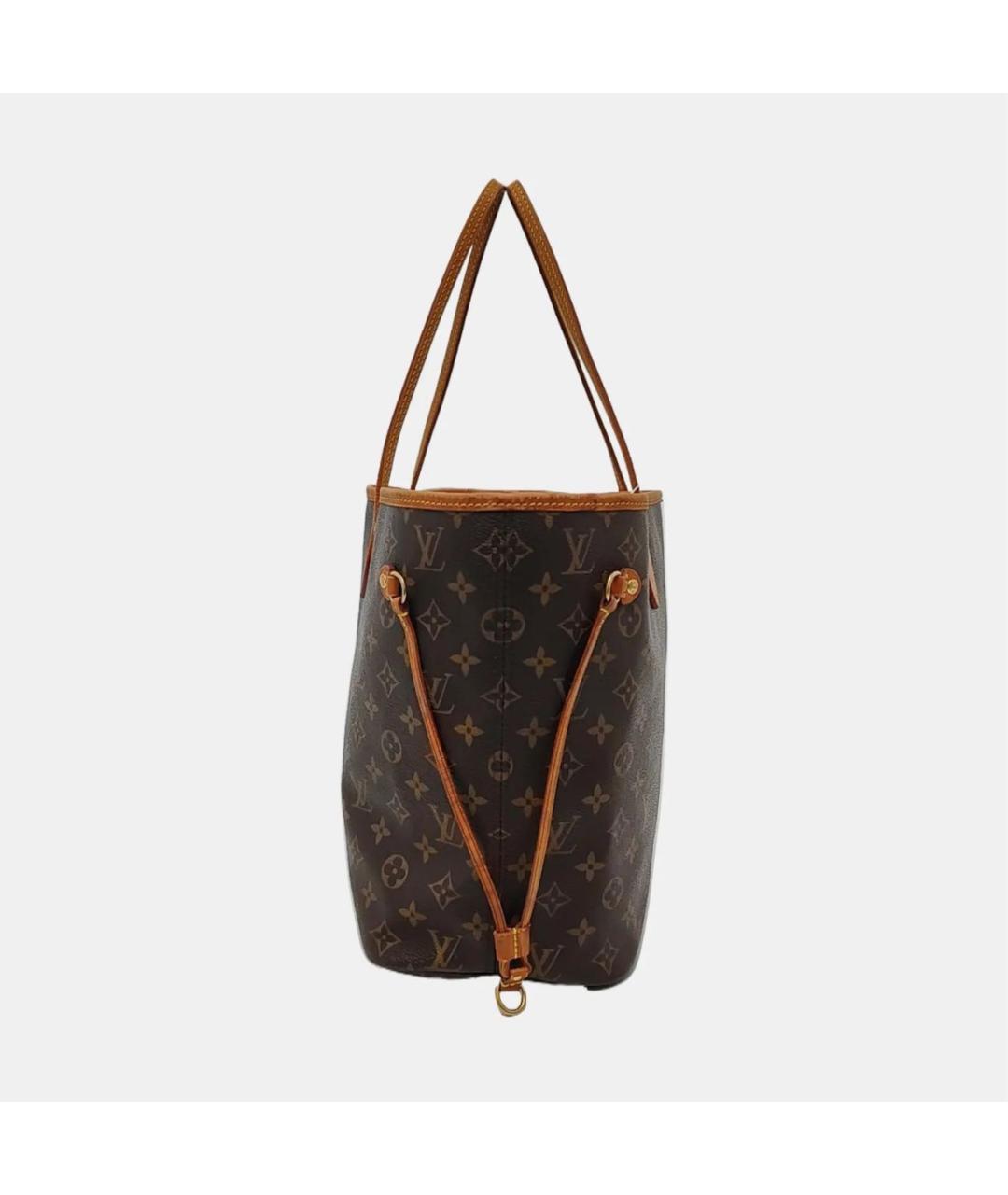 LOUIS VUITTON Коричневая кожаная сумка тоут, фото 2