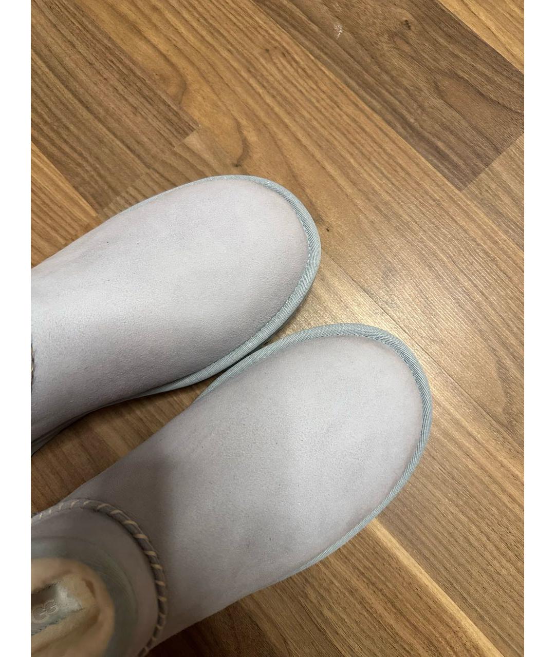 UGG AUSTRALIA Голубые замшевые низкие ботинки, фото 3