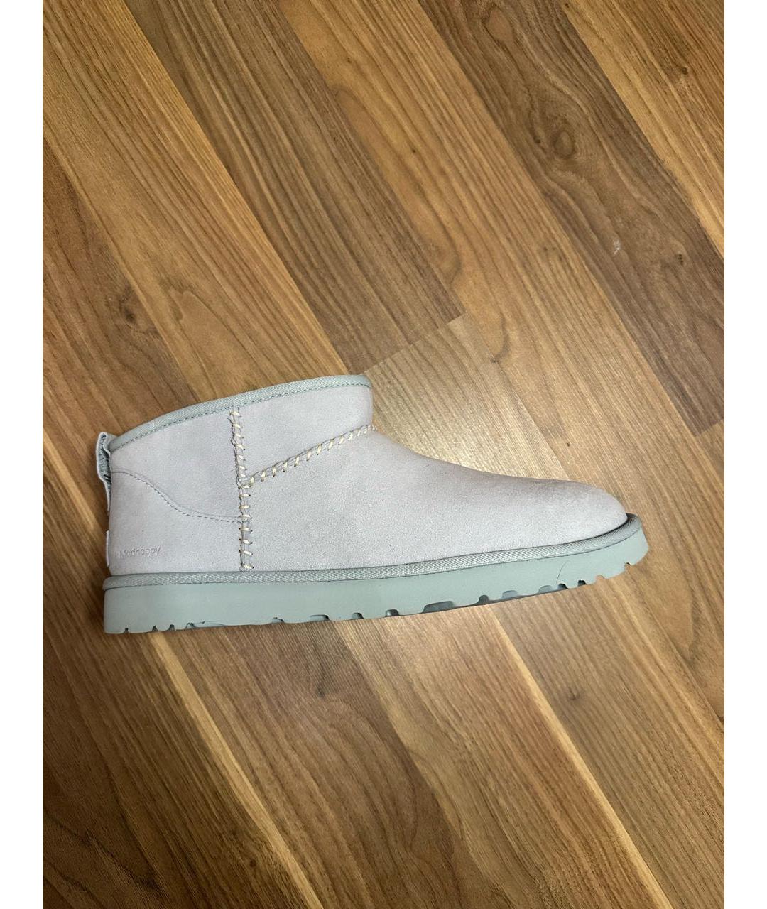 UGG AUSTRALIA Голубые замшевые низкие ботинки, фото 2