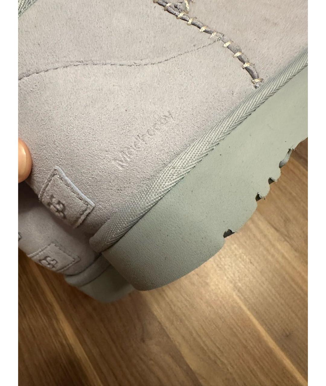 UGG AUSTRALIA Голубые замшевые низкие ботинки, фото 5