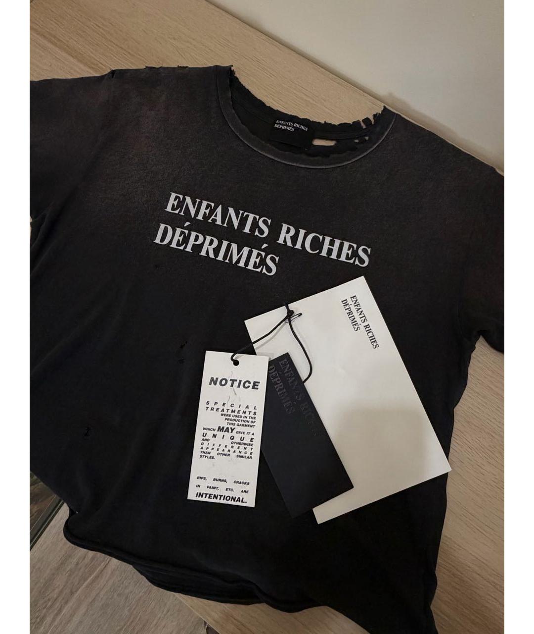 Enfants Riches Déprimés Черная хлопковая майка, фото 3